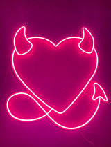 Devil Heart LED Neon Sign